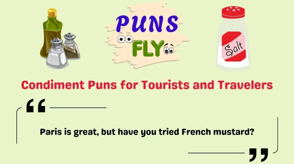 Condiment Puns for Tourists and Travelers