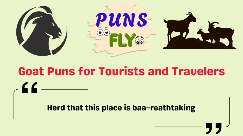 Goat Puns for Tourists and Travelers