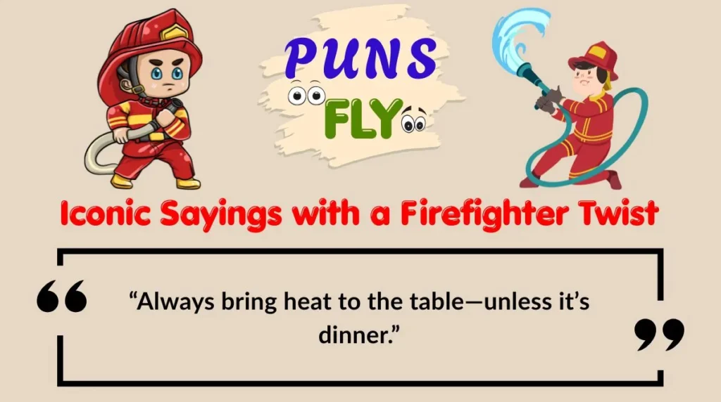 Iconic Sayings with a Firefighter Twist