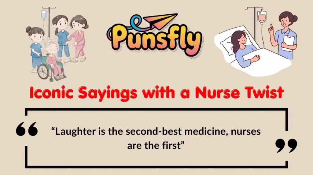 Iconic Sayings with a Nurse Twist
