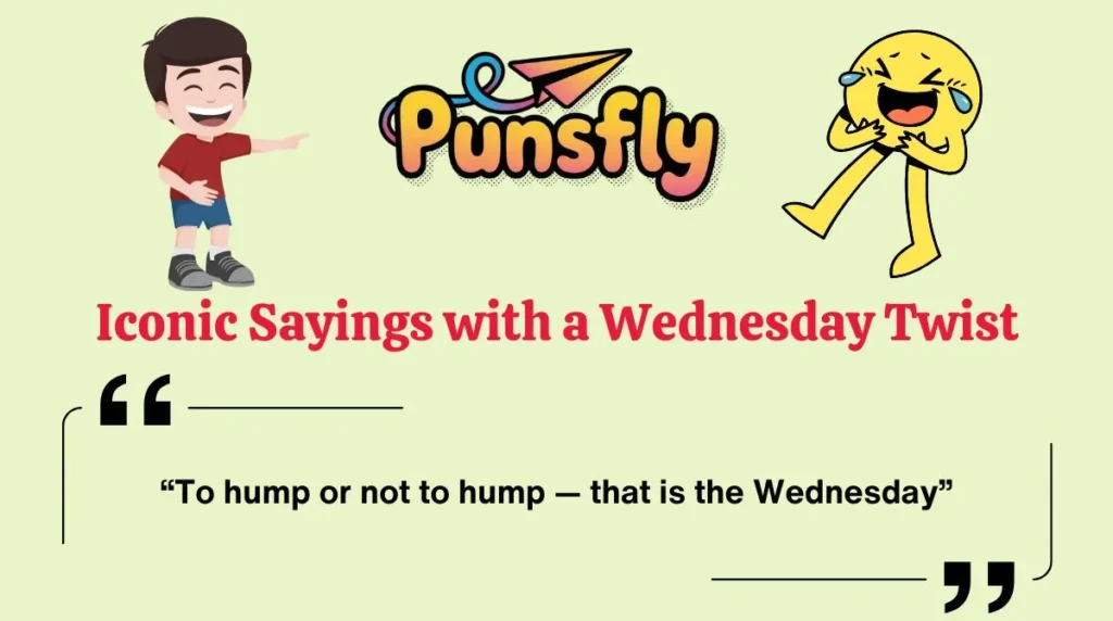 Iconic Sayings with a Wednesday Twist