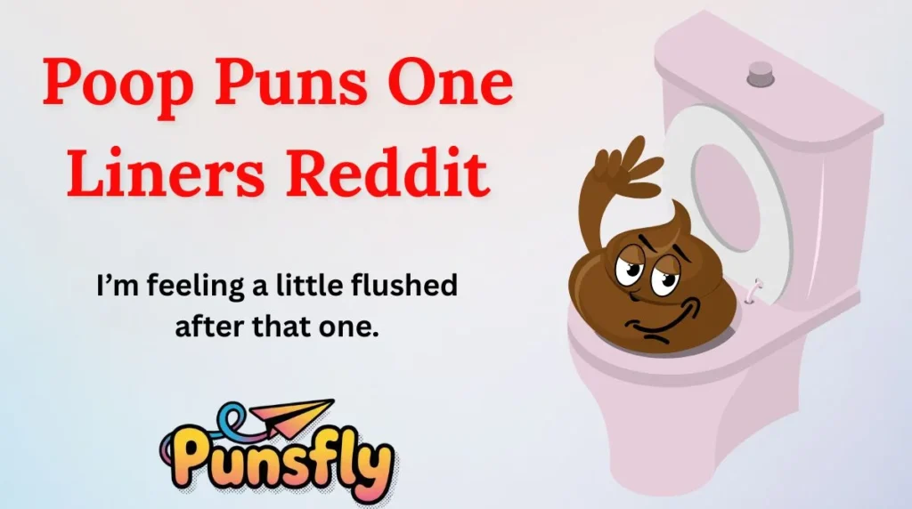 Poop Puns One Liners Reddit