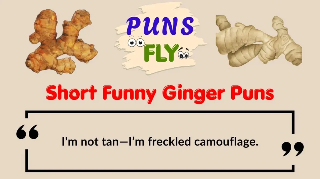 Short Funny Ginger Puns