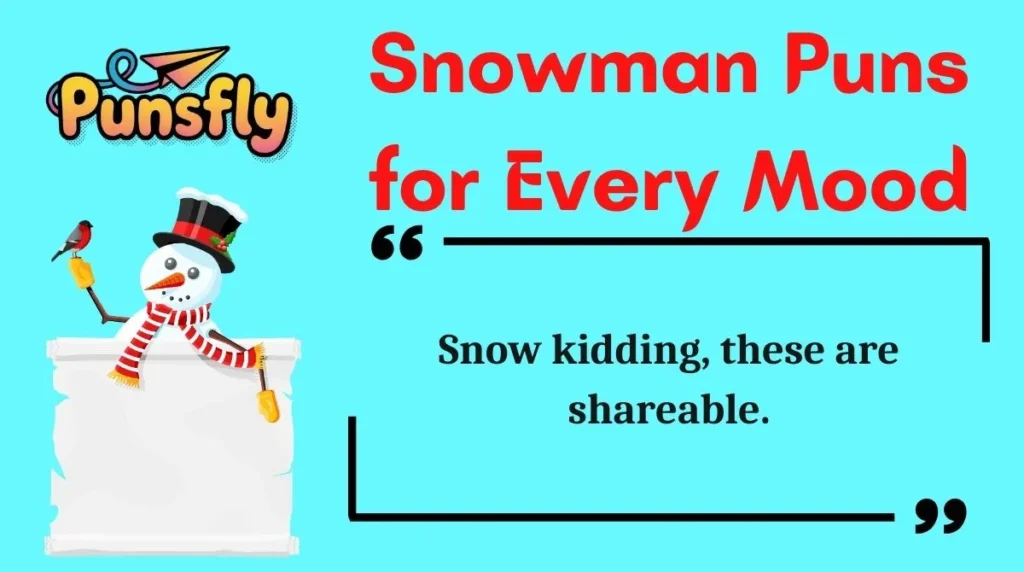 Snowman Puns for Every Mood