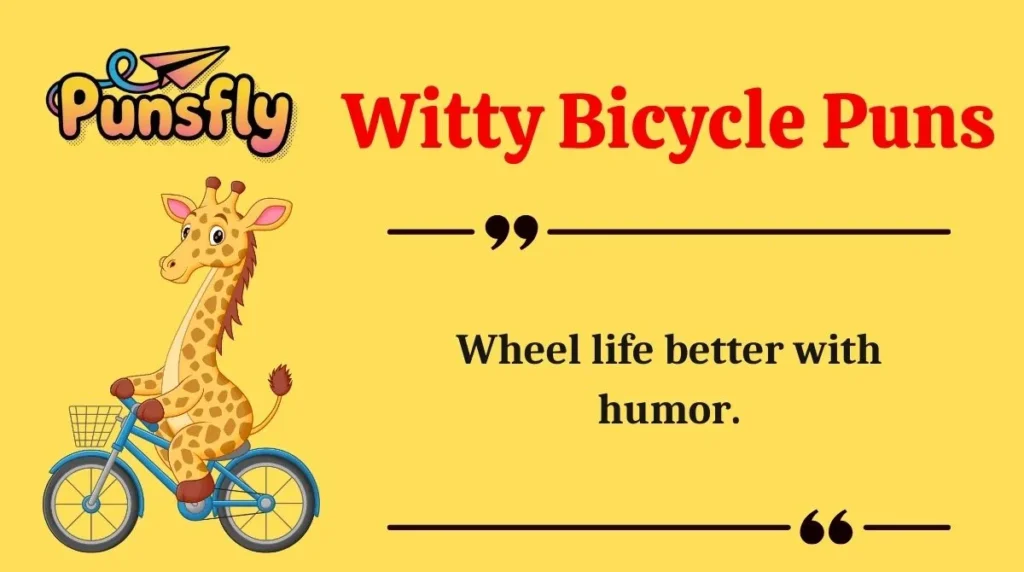 Witty Bicycle Puns