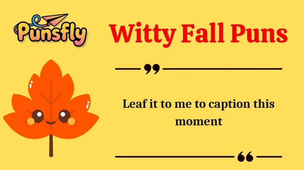 Witty Fall Puns