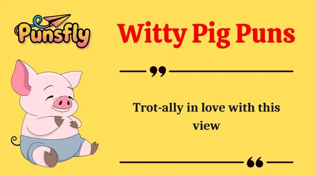 Witty Pig Puns