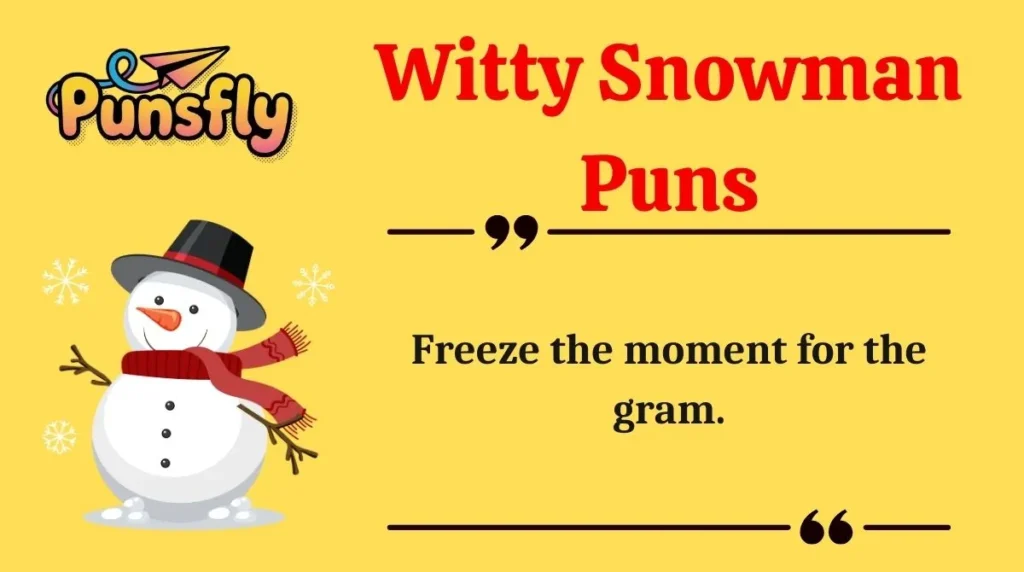 Witty Snowman Puns