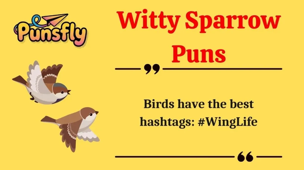 Witty Sparrow Puns