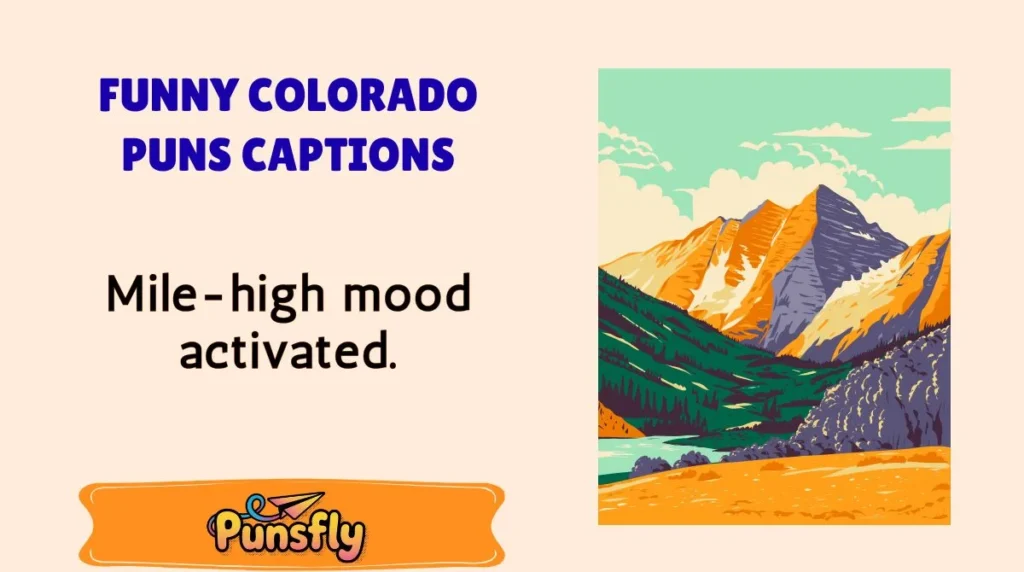 Funny Colorado Puns Captions
