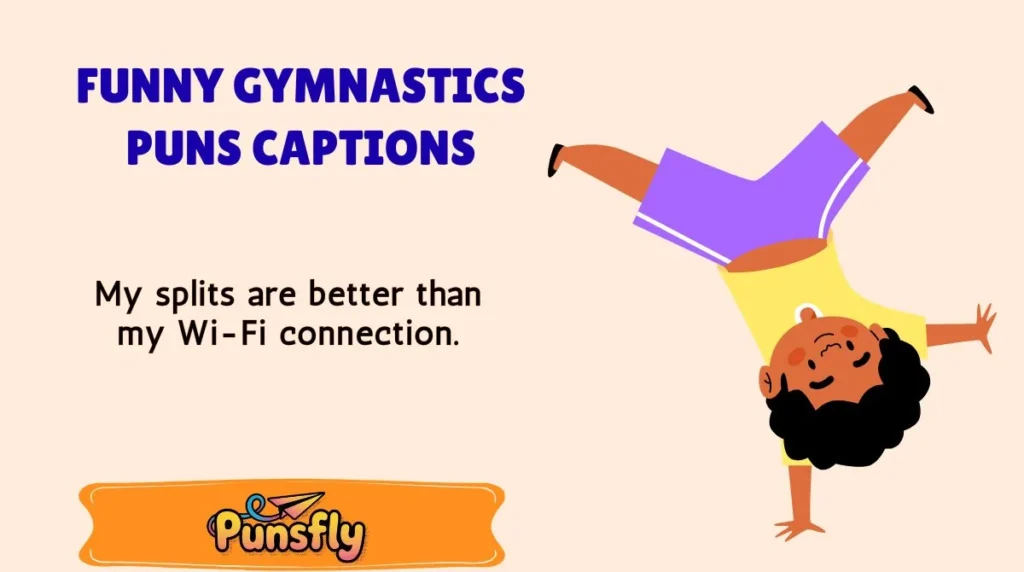 Funny Gymnastics Puns Captions