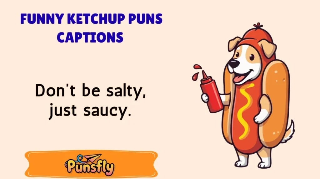 Funny Ketchup Puns Captions