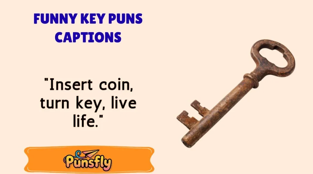 Funny Key Puns Captions