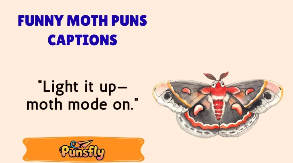 Funny Moth Puns Captions