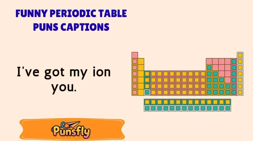 Funny Periodic Table Puns Captions