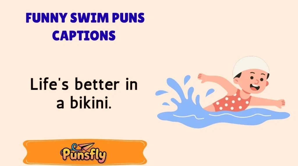Funny Swim Puns Captions