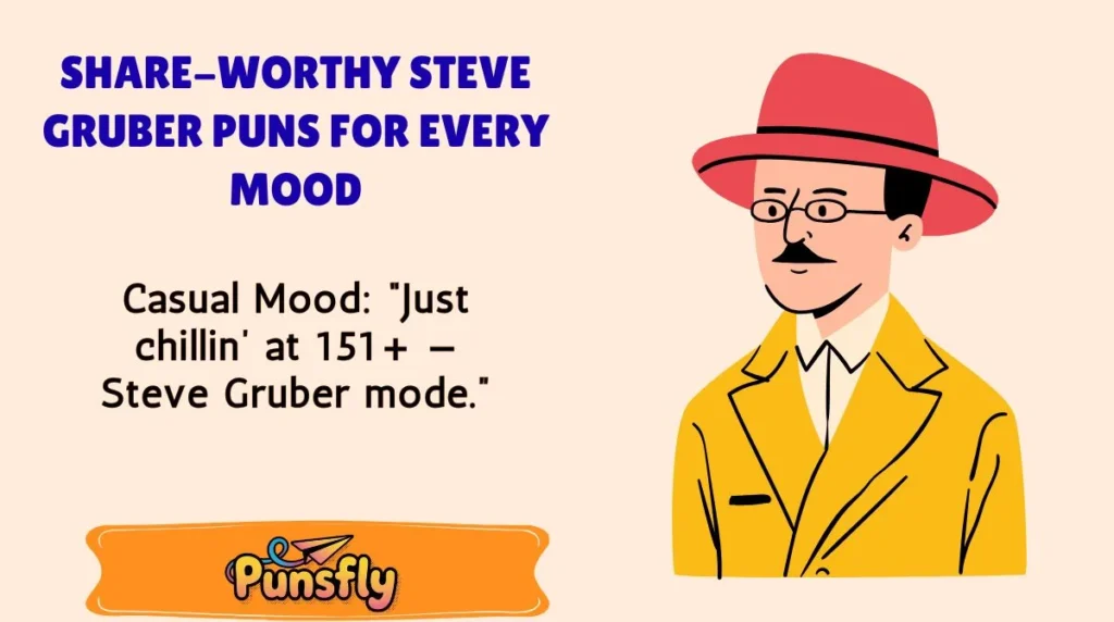 Share-Worthy Steve Gruber Puns for Every Mood