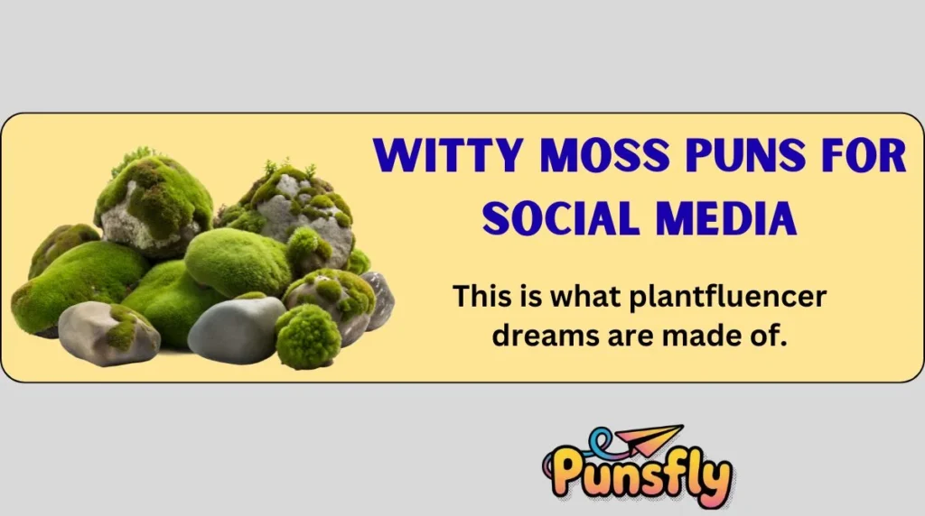 Witty Moss Puns for Social Media