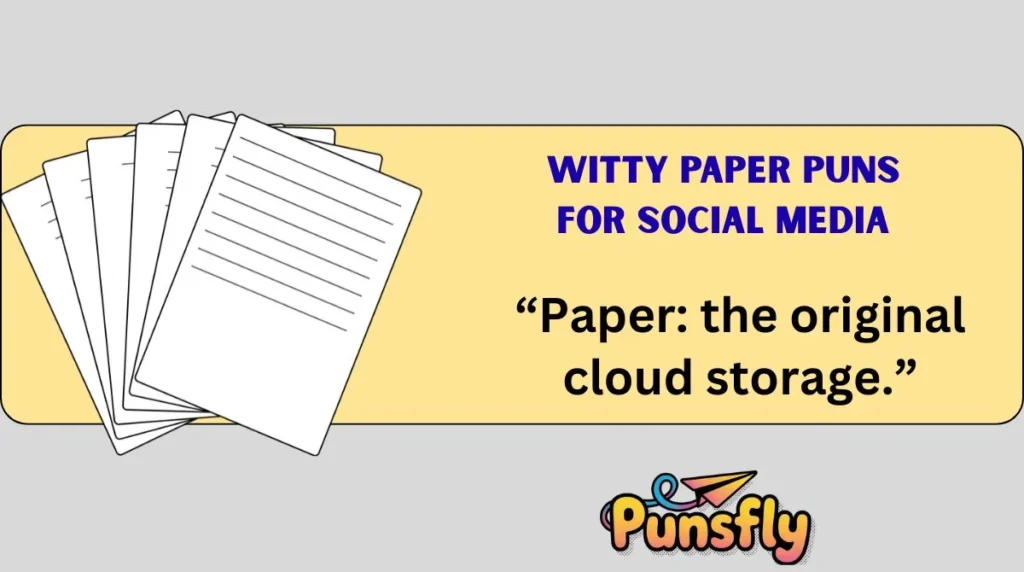 Witty Paper Puns for Social Media