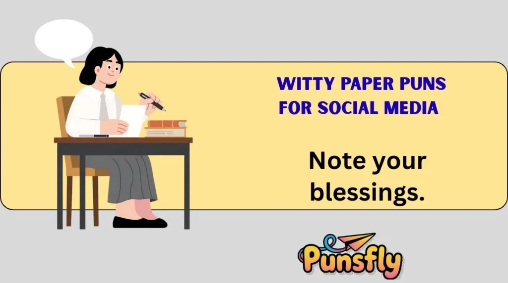 Witty Paper Puns for Social Media