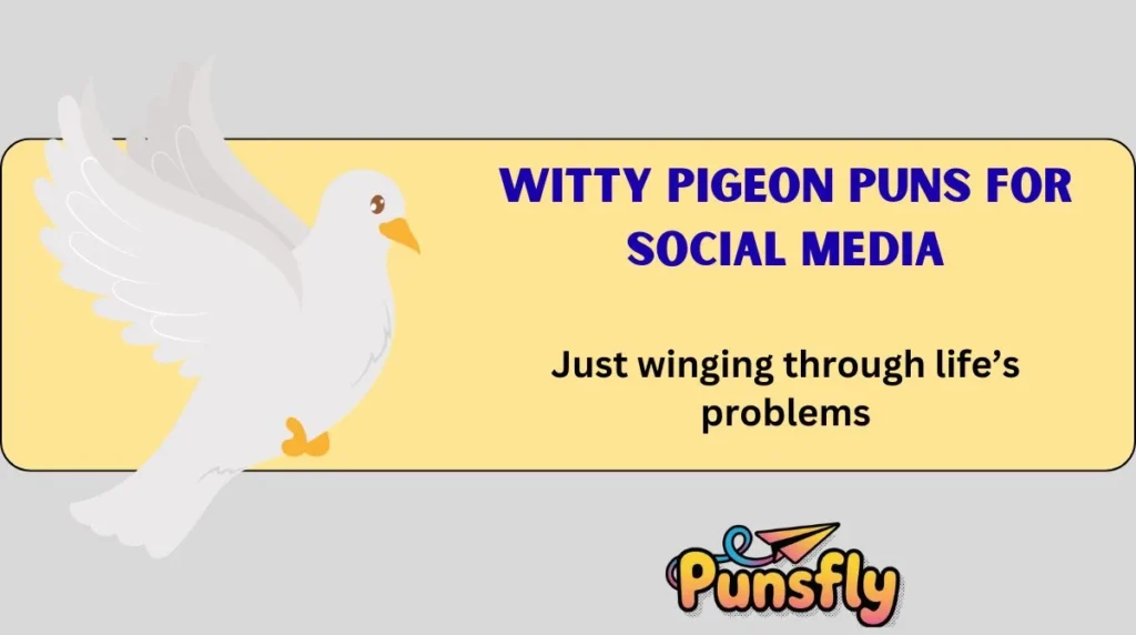 Witty Pigeon Puns for Social Media