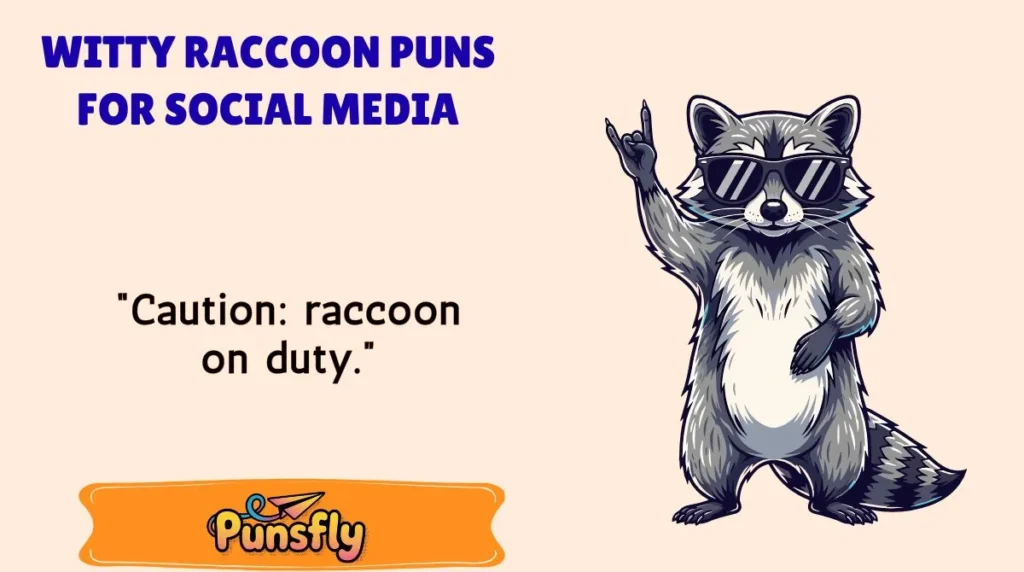 Witty Raccoon Puns for Social Media