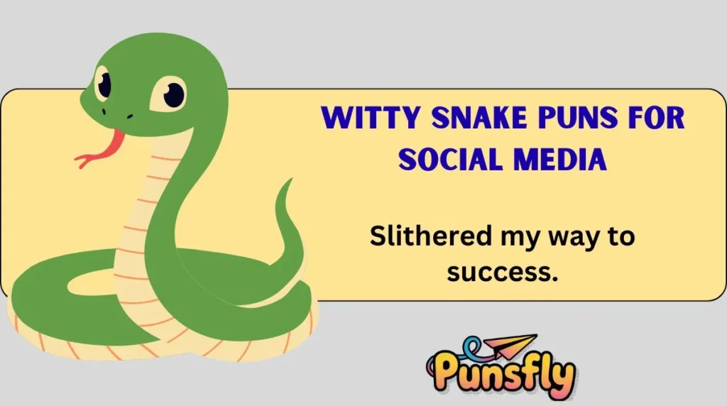 Witty Snake Puns for Social Media