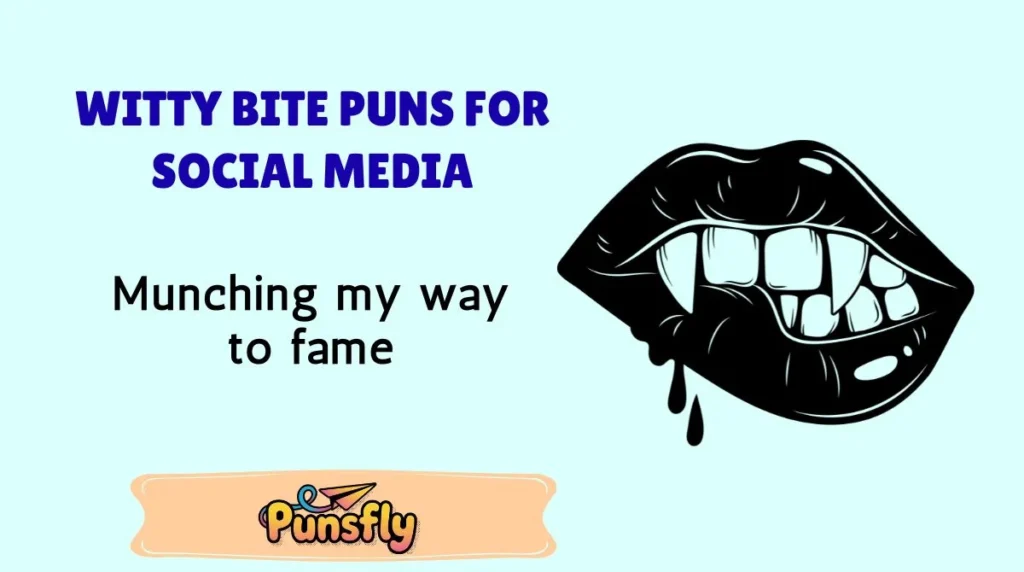 Witty Bite Puns for Social Media