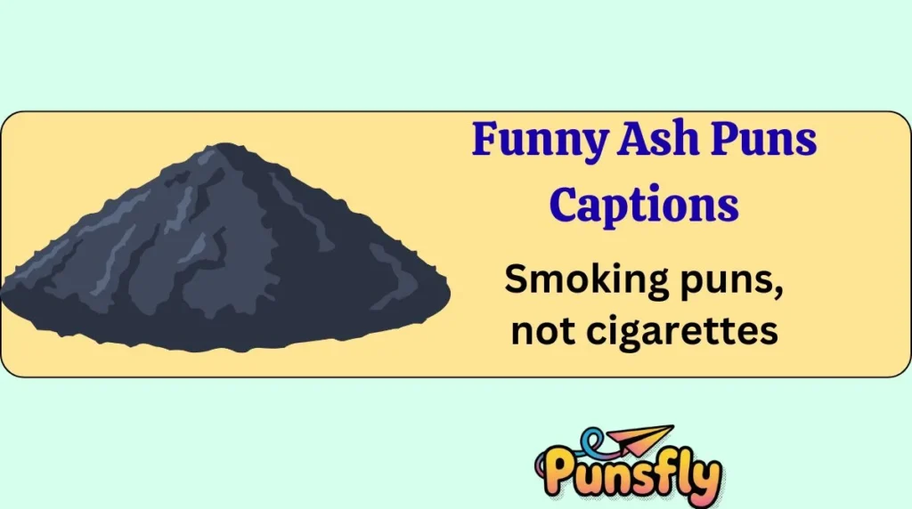 Funny Ash Puns Captions