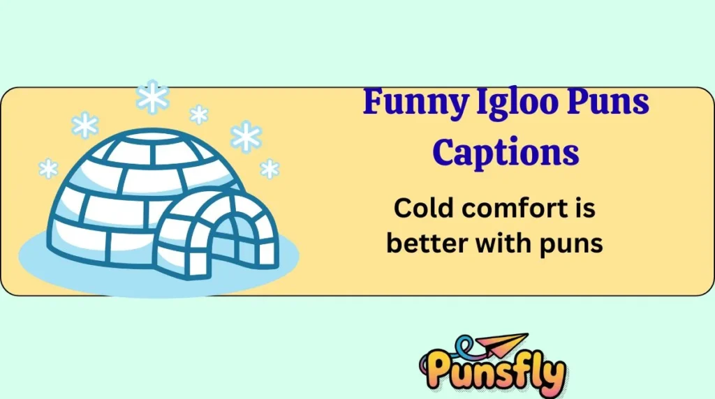 Funny Igloo Puns Captions