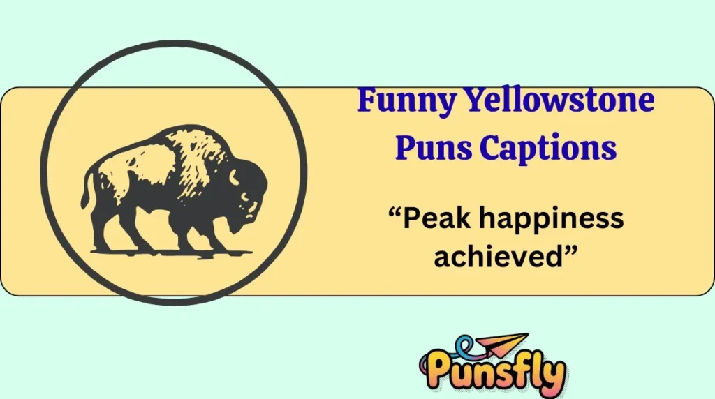 Funny Yellowstone Puns Captions