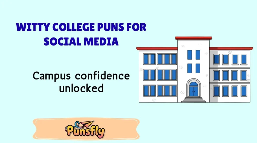 Witty College Puns for Social Media