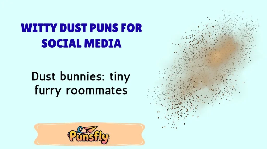 Witty Dust Puns for Social Media