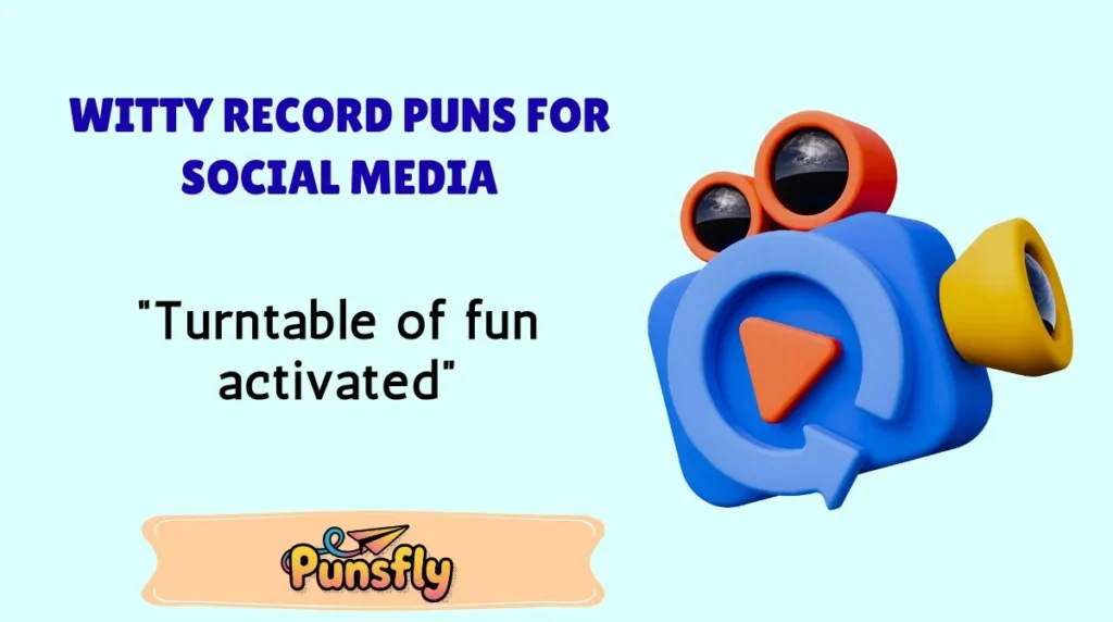 Witty Record Puns for Social Media